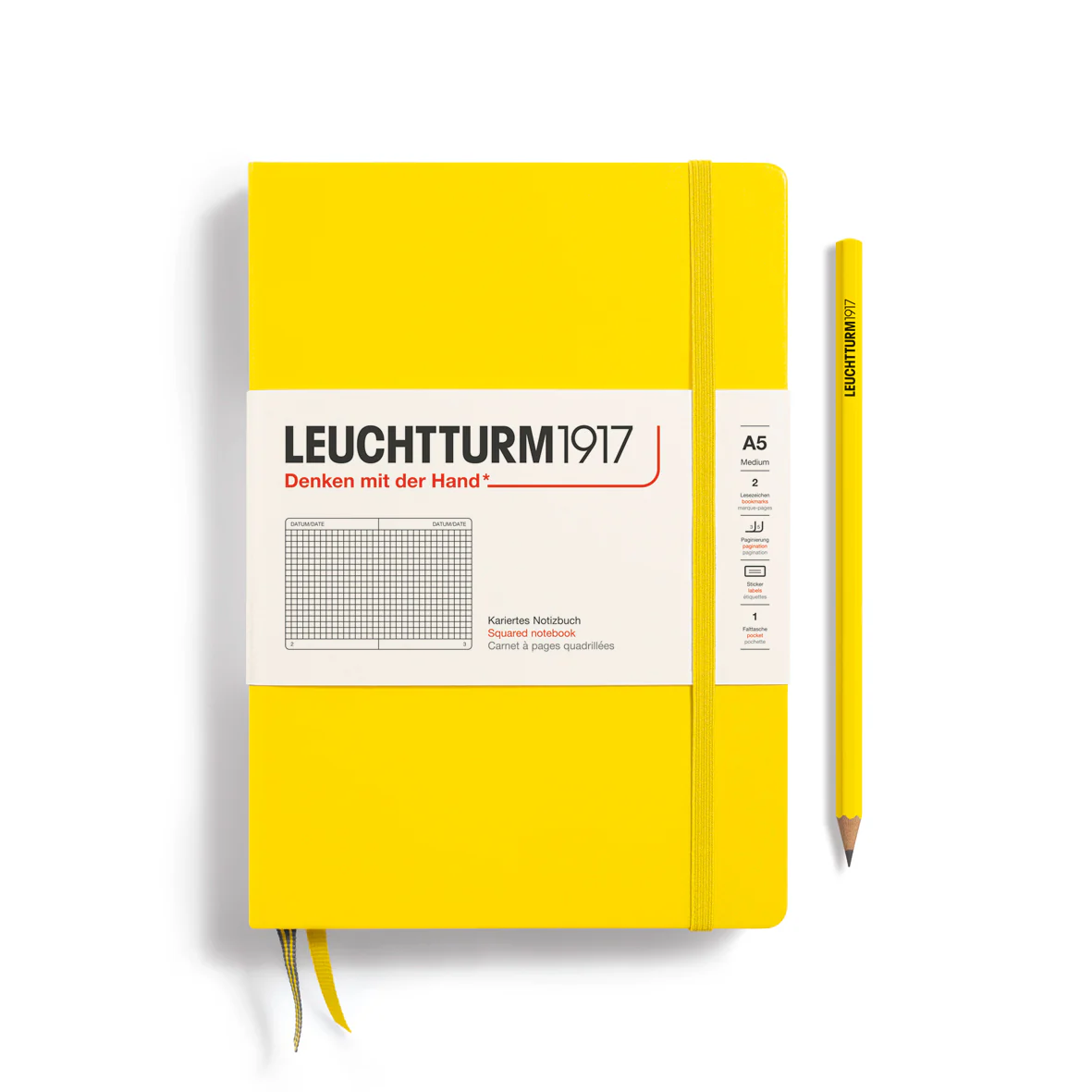 Leuchtturm1917 - Notebook Medium - A5 - Hardcover - Lemon - Image 2
