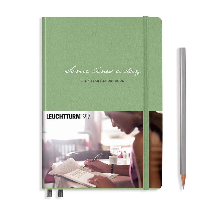 Leuchtturm1917 - Some Lines a Day 5 Year Memory Book - A5 - Hardcover - Sage