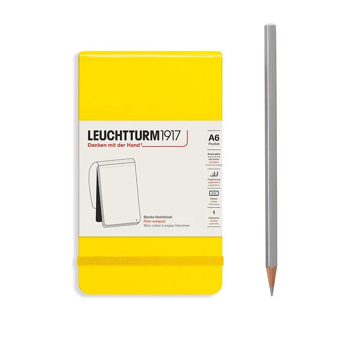 Leuchtturm1917 - Pocket Notepad - A6 - Hardcover - Lemon