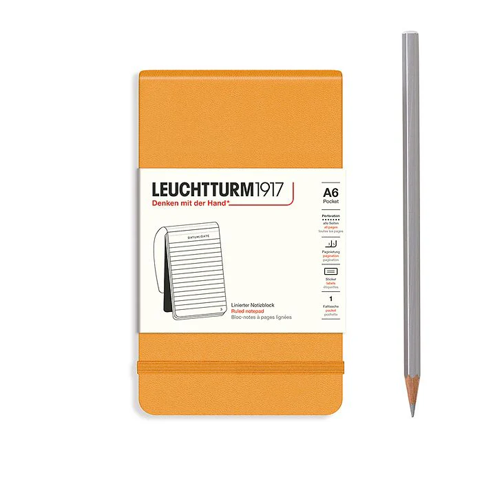 Leuchtturm1917 - Pocket Notepad - A6 - Hardcover - Rising Sun