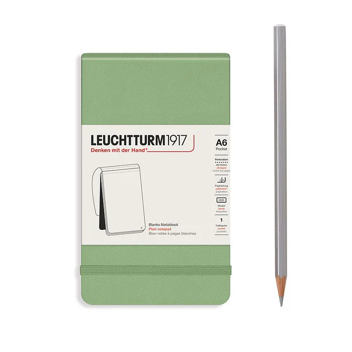 Leuchtturm1917 - Pocket Notepad - A6 - Hardcover - Sage