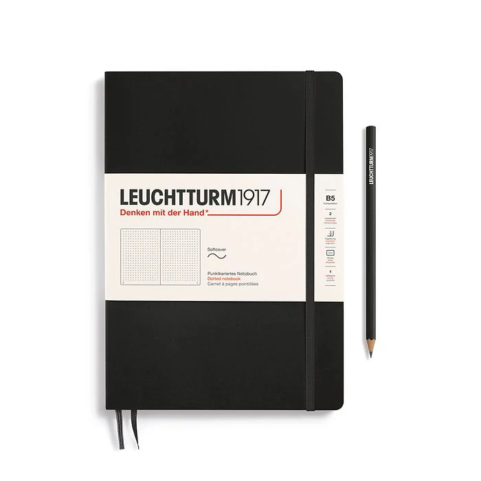 Leuchtturm1917 - Notebook Composition - B5 - Softcover - Black
