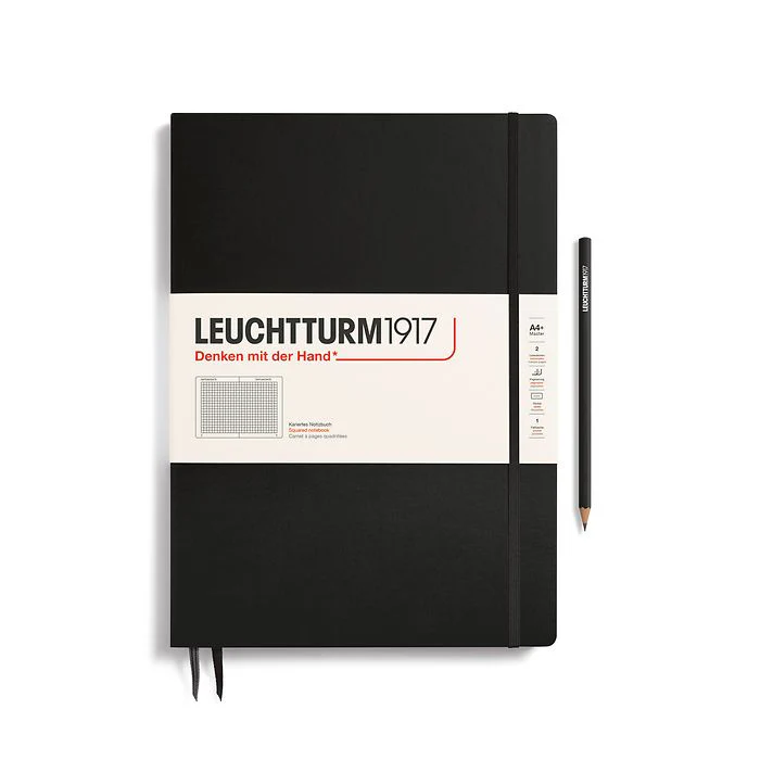 Leuchtturm1917 - Master Slim Notebook - A4+ - Hardcover - Black