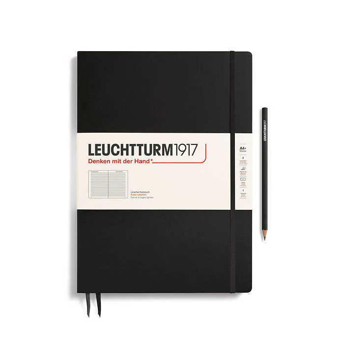 Leuchtturm1917 - Master Slim Notebook - A4+ - Hardcover - Black - Image 2