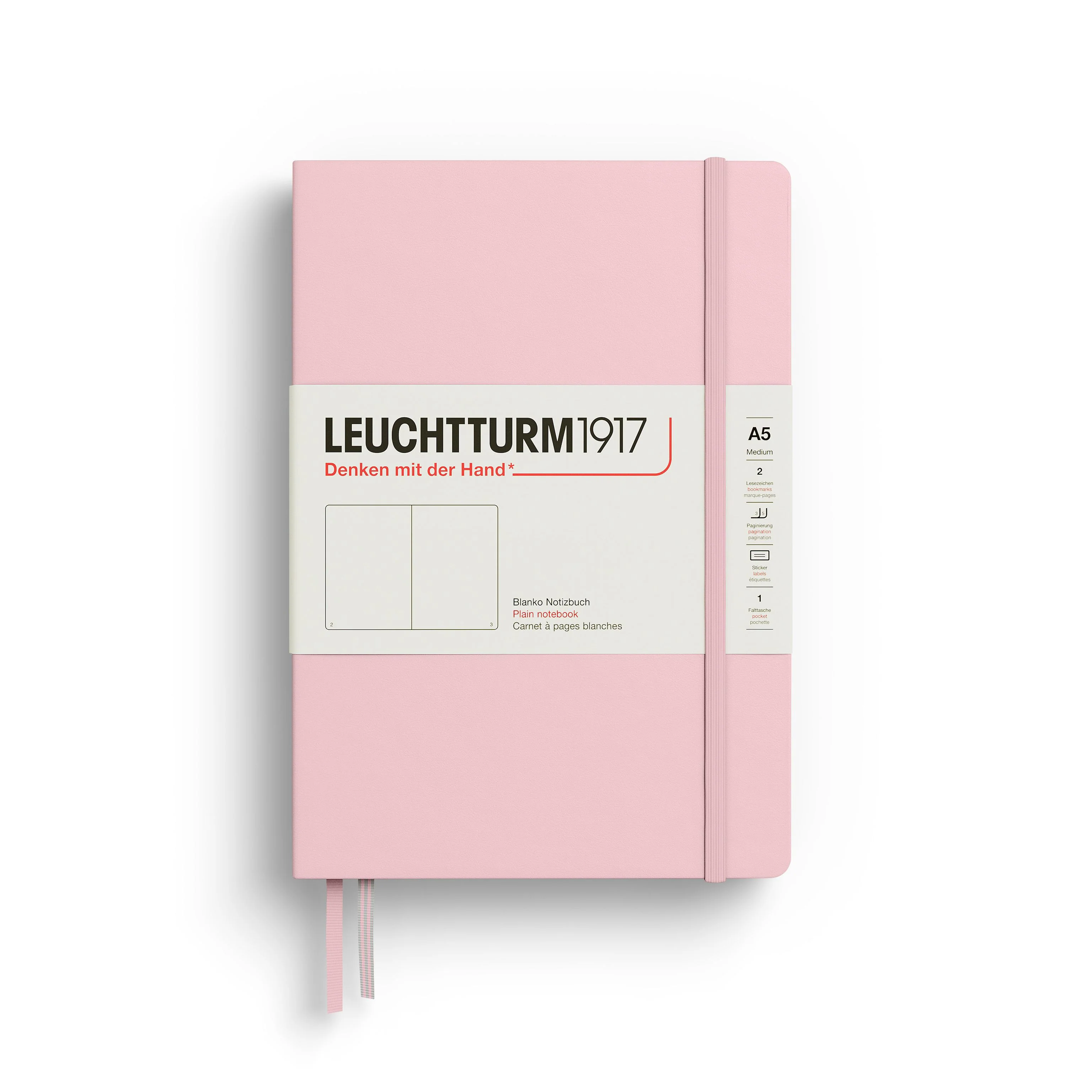 Leuchtturm1917 - Notebook Medium - A5 - Hardcover - Powder Pink - Image 3