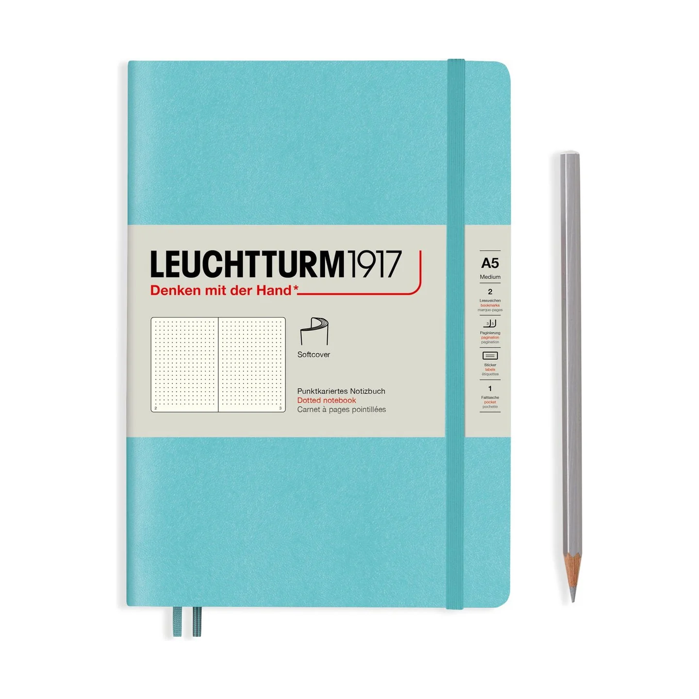 Leuchtturm1917 - Notebook Medium - A5 - Softcover - Aquamarine - Image 2