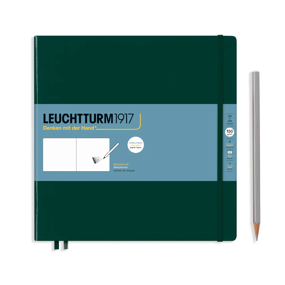 Leuchtturm1917 - Sketchbook - Square - Hardcover - Forest Green