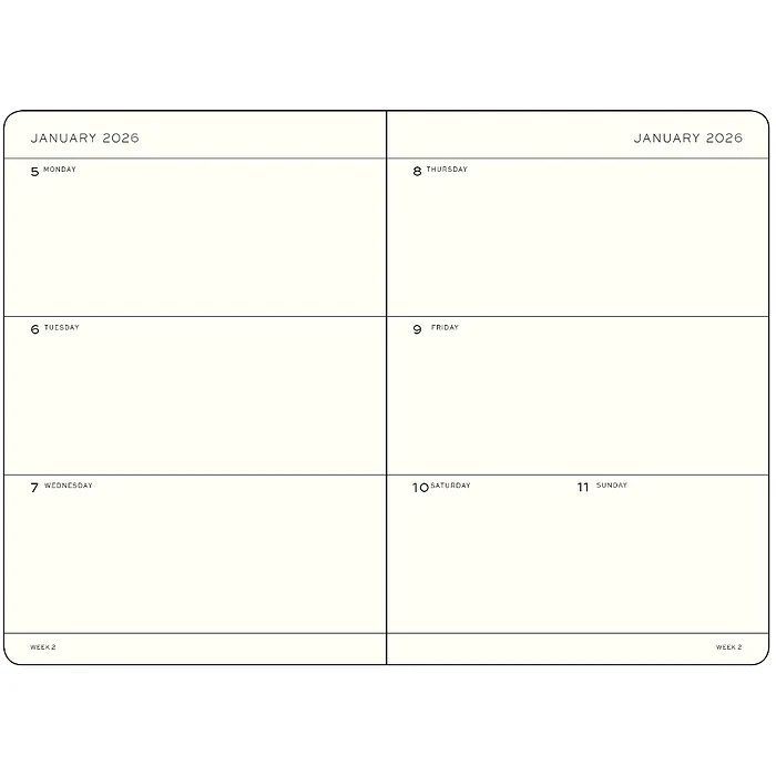 Leuchtturm1917 - A5 2026 Weekly Planner - Dusty Rose - Image 2