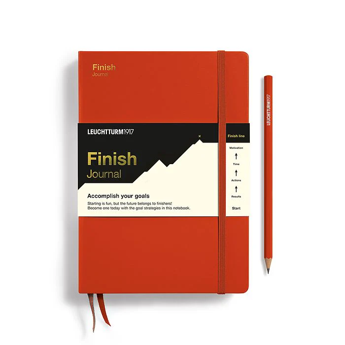 Leuchtturm1917 - Finish Journal - English - A5 - Hardcover -Fox Red