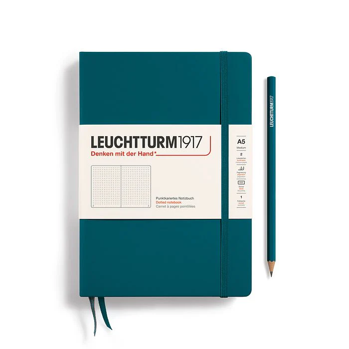 Leuchtturm1917 - Notebook Medium - A5 - Hardcover - Pacific Green