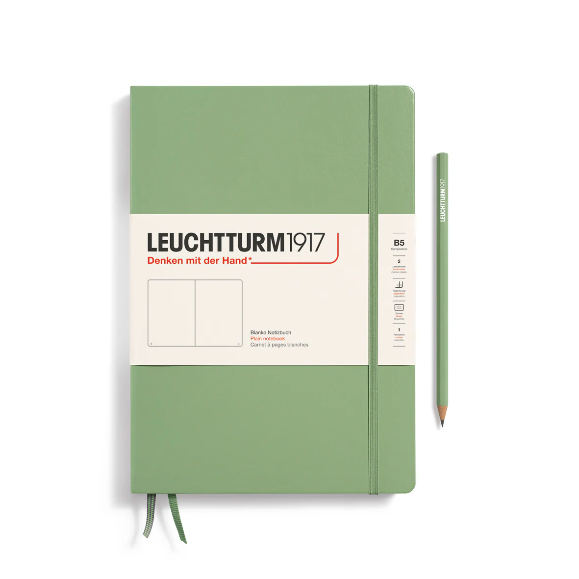Leuchtturm1917 - Notebook Composition - B5 - Hardcover - Sage