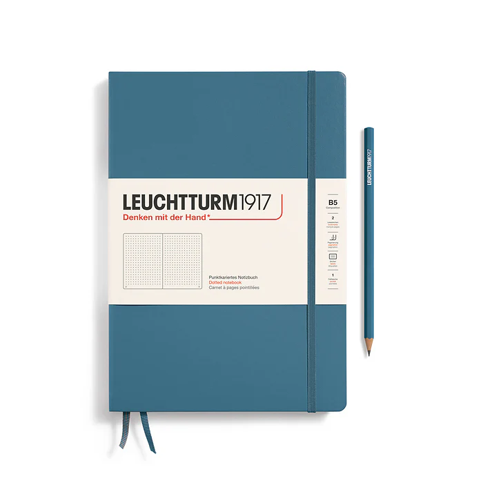 Leuchtturm1917 - Notebook Composition - B5 - Hardcover - Stone Blue