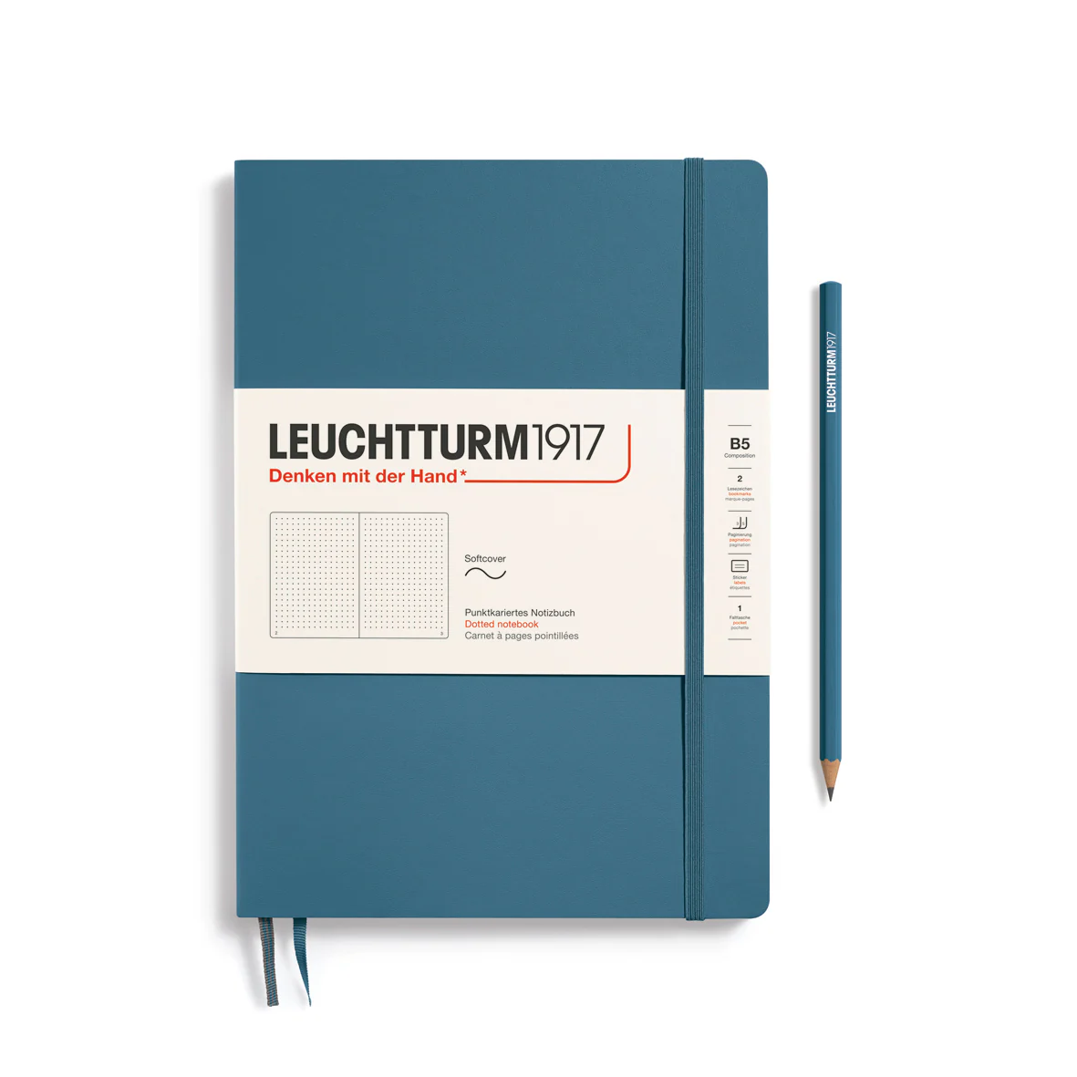 Leuchtturm1917 - Notebook Composition - B5 - Softcover - Stone Blue - Image 2