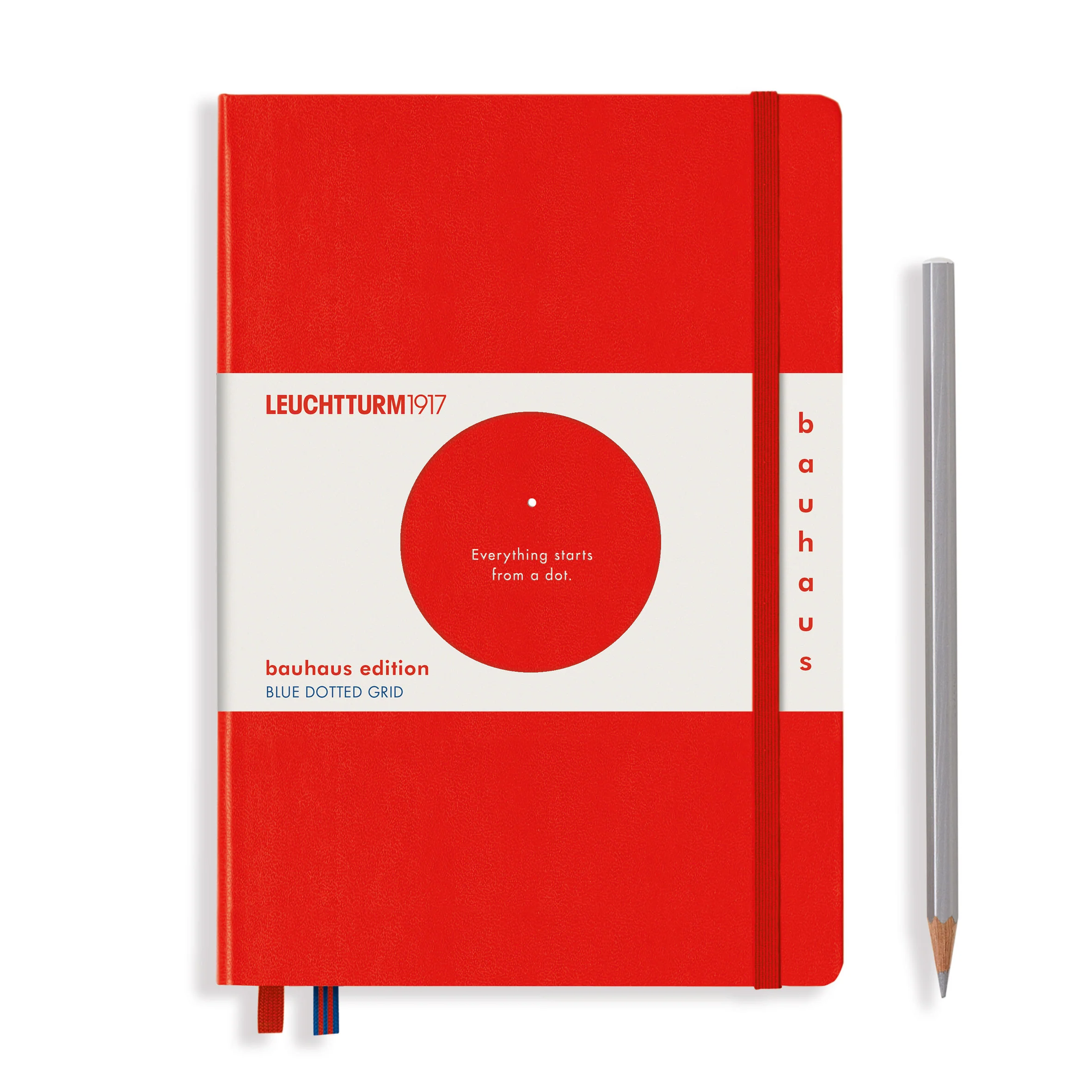 Leuchtturm1917 - Notebook Bauhaus Edition - A5 - Hardcover - Red