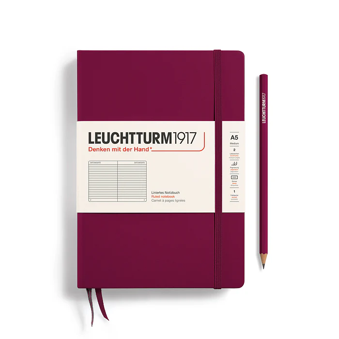 Leuchtturm1917 - Notebook Medium - A5 - Hardcover - Port Red - Image 3