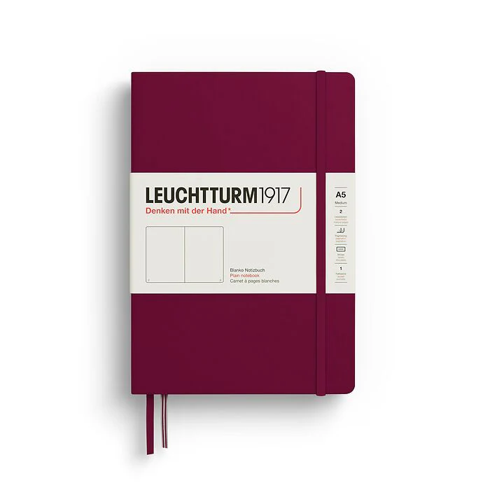 Leuchtturm1917 - Notebook Medium - A5 - Hardcover - Port Red - Image 5