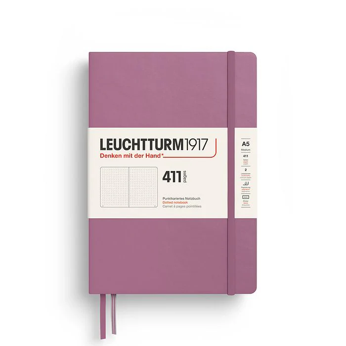 Leuchtturm1917 - Notebook 411 Pages - A5 - Hardcover - Dusty Rose