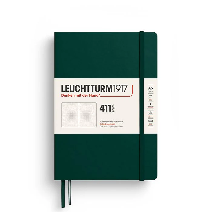 Leuchtturm1917 - Notebook 411 Pages - A5 - Hardcover - Forest Green - Image 2