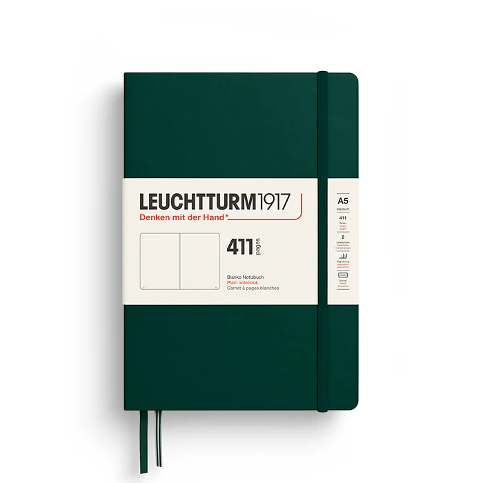 Leuchtturm1917 - Notebook 411 Pages - A5 - Hardcover - Forest Green - Image 3