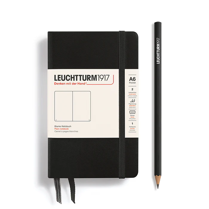 Leuchtturm1917 - Pocket Notebook - A6 - Hardcover - Black - Image 2