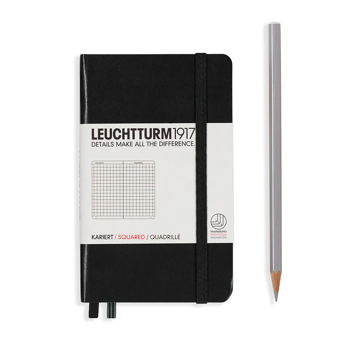 Leuchtturm1917 - Pocket Notebook - A6 - Hardcover - Black - Image 3