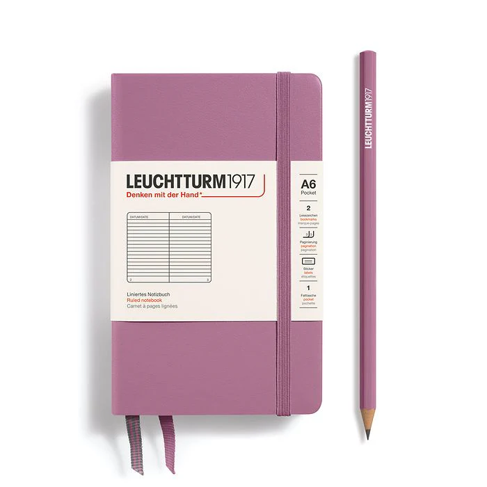 Leuchtturm1917 - Pocket Notebook - A6 - Hardcover - Dusty Rose