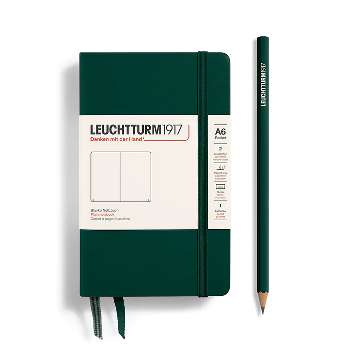 Leuchtturm1917 - Pocket Notebook - A6 - Hardcover - Forest Green - Image 2