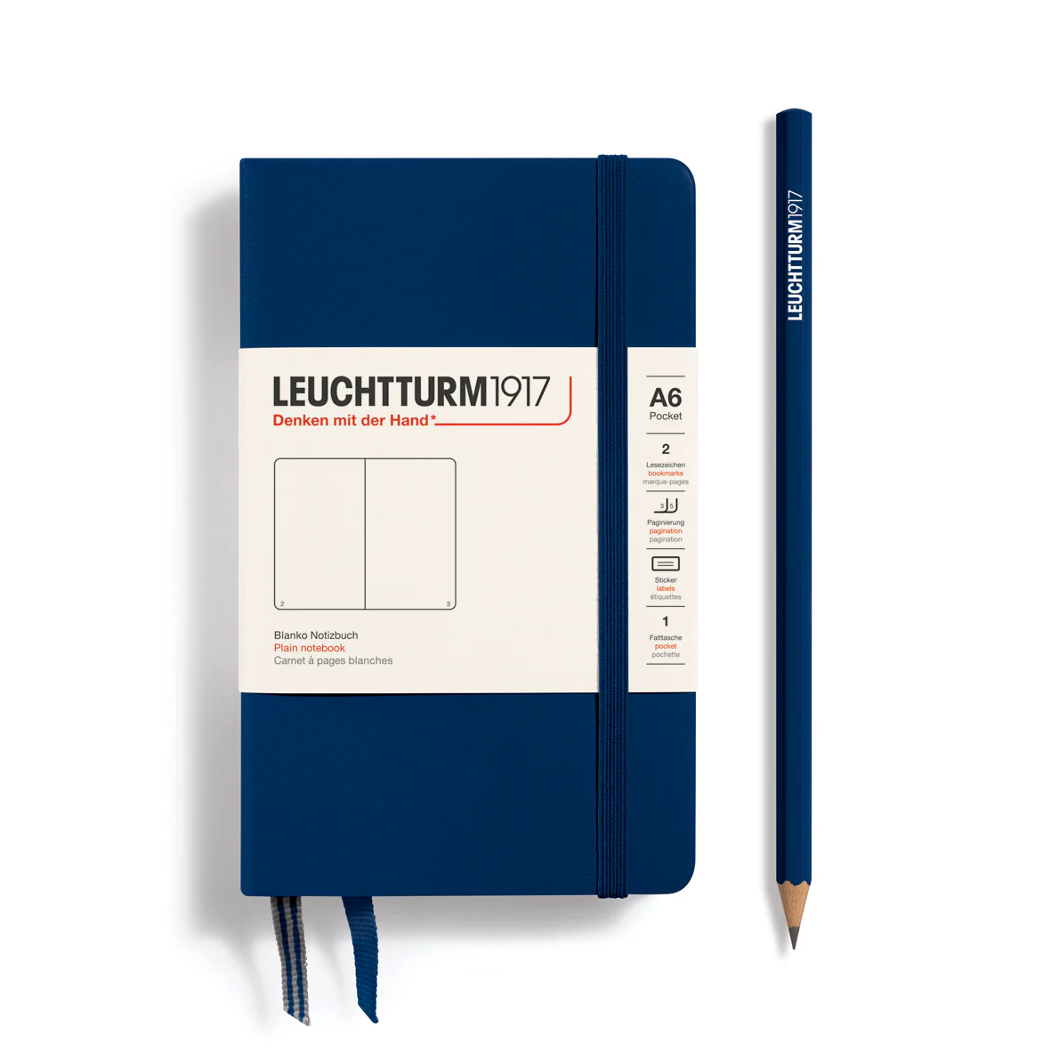Leuchtturm1917 - Pocket Notebook - A6 - Hardcover - Navy - Image 3