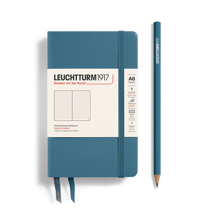 Leuchtturm1917 - Pocket Notebook - A6 - Hardcover - Stone Blue - Image 2