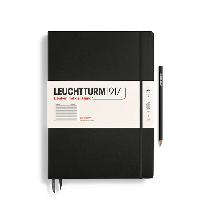 Leuchtturm1917 - Master Classic Notebook - A4+ - Hardcover - Black - Image 2