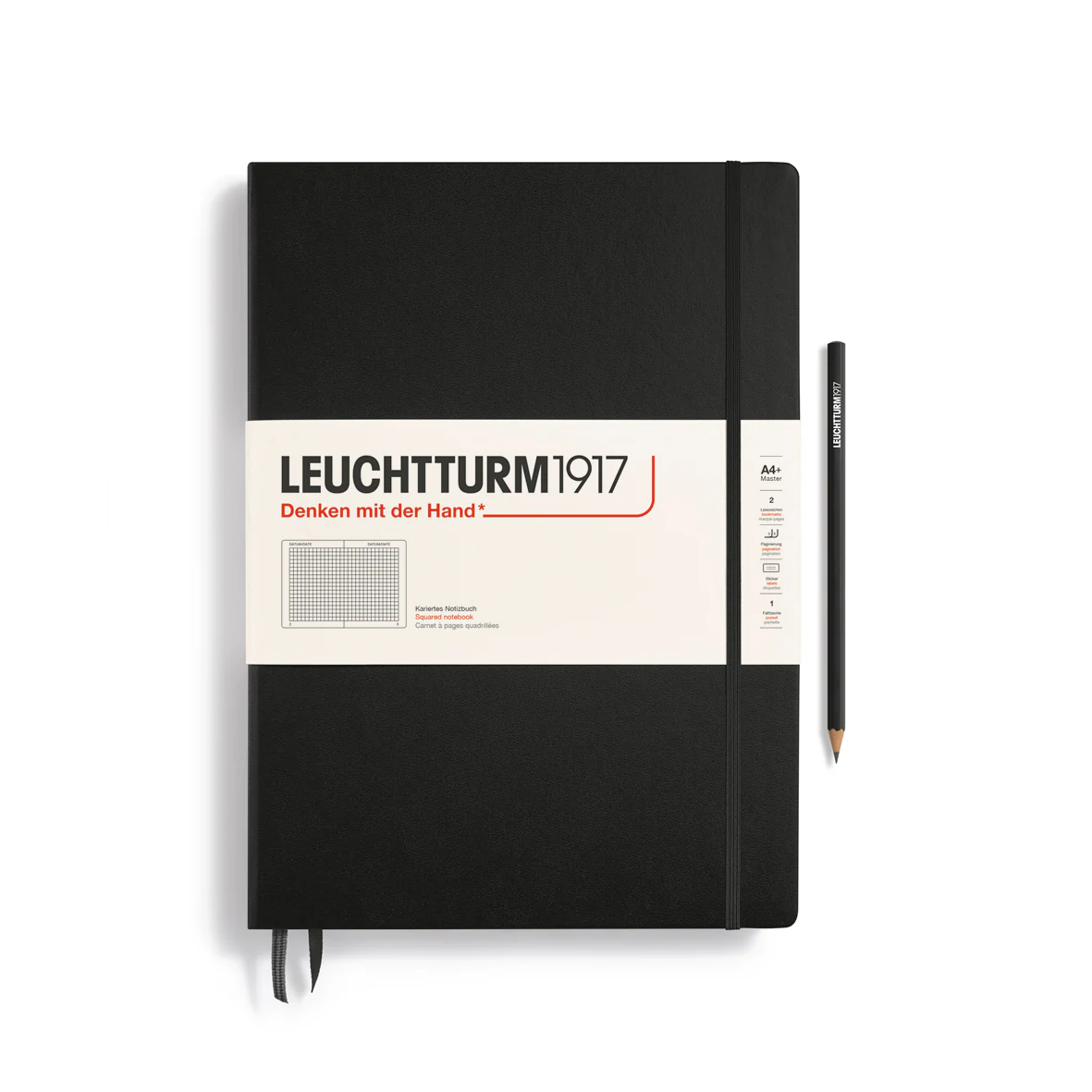 Leuchtturm1917 - Master Classic Notebook - A4+ - Hardcover - Black - Image 4