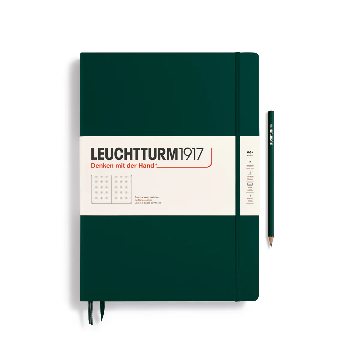 Leuchtturm1917 - Master Classic Notebook - A4+ - Hardcover - Forest Green - Image 3