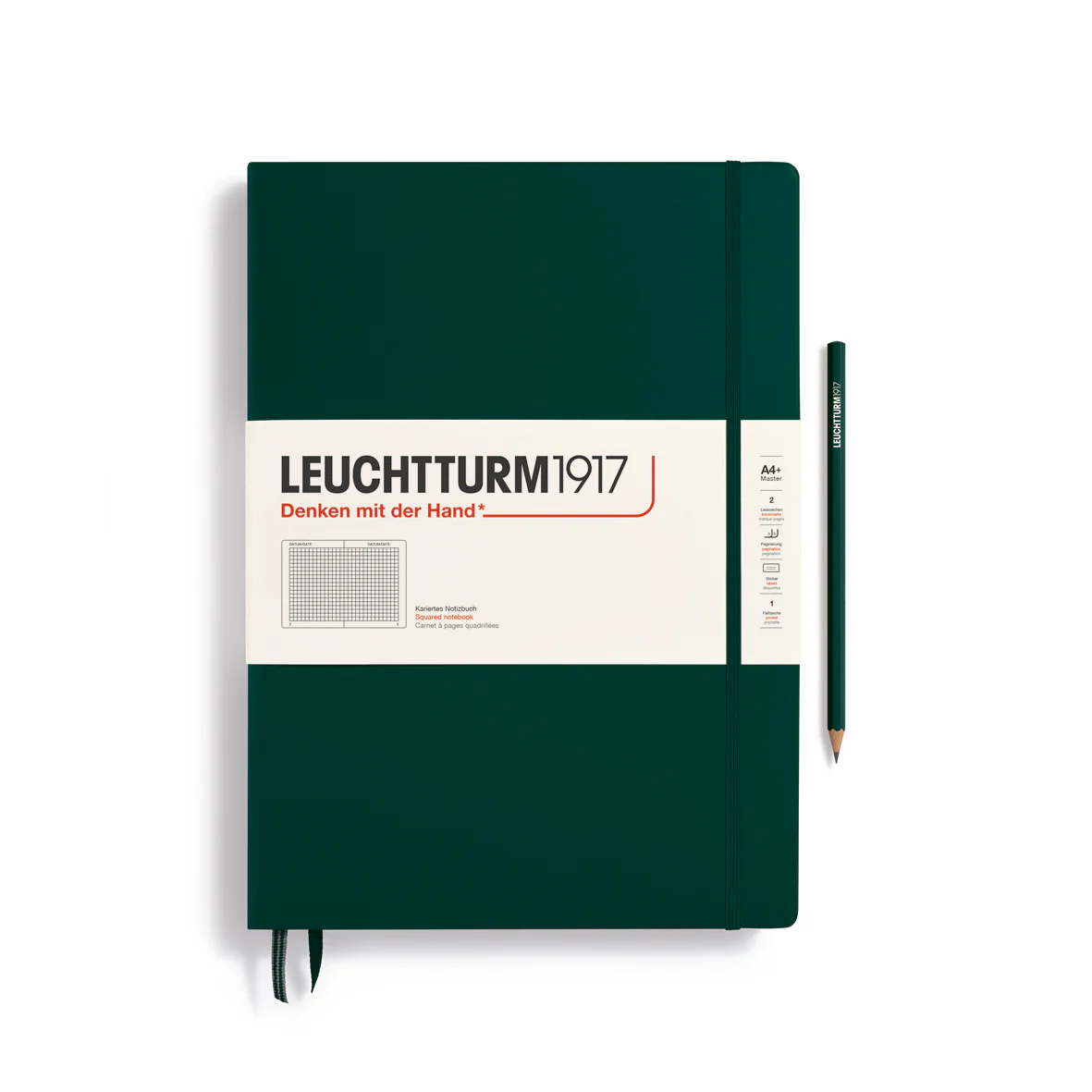 Leuchtturm1917 - Master Classic Notebook - A4+ - Hardcover - Forest Green - Image 4