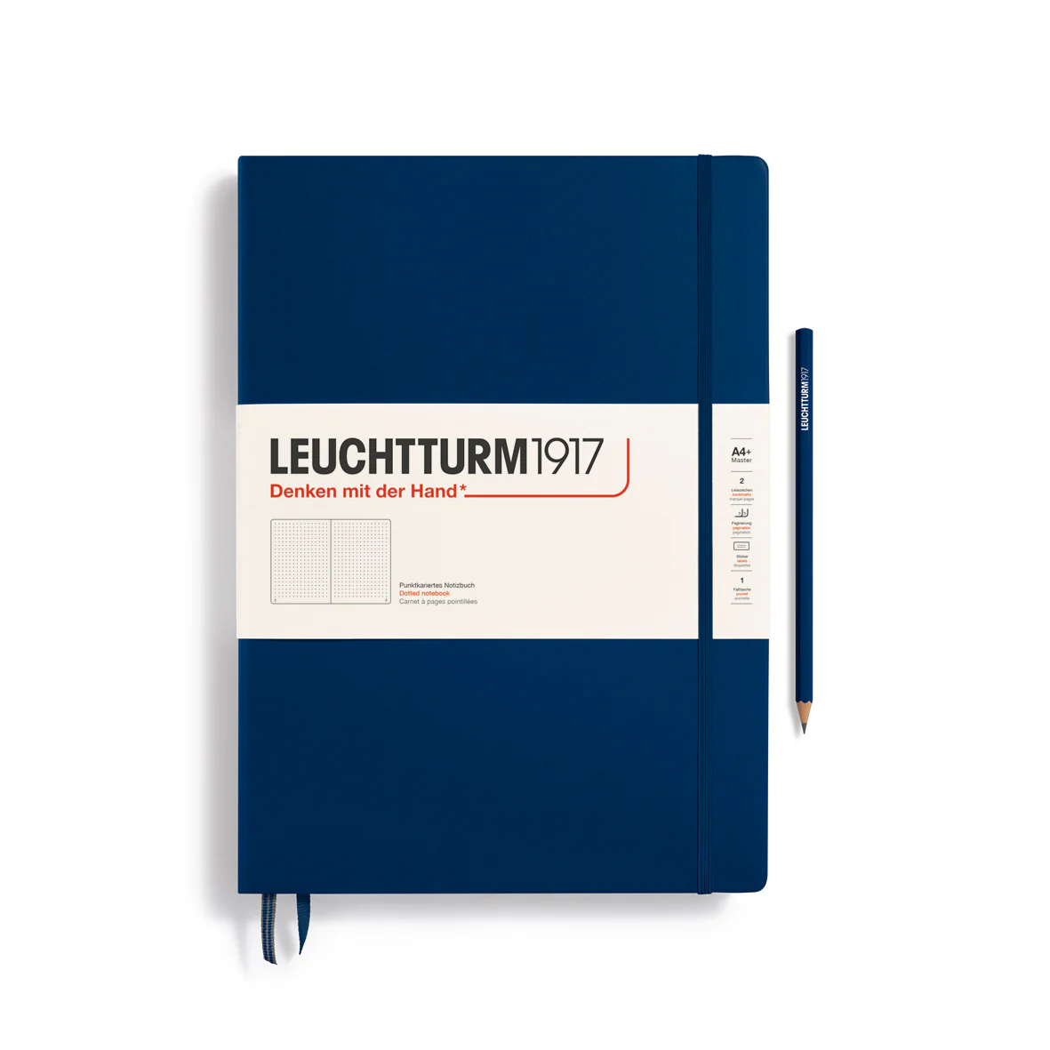 Leuchtturm1917 - Master Classic Notebook - A4+ - Hardcover - Navy - Image 3