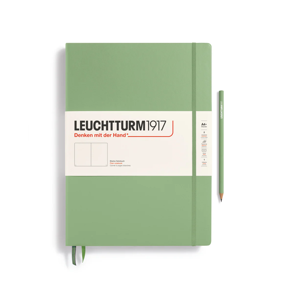 Leuchtturm1917 - Master Classic Notebook - A4+ - Hardcover - Sage - Image 3