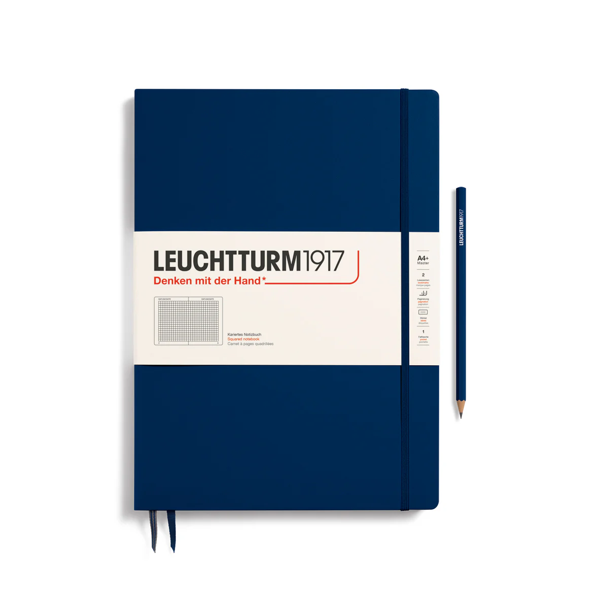 Leuchtturm1917 - Master Slim Notebook - A4+ - Hardcover - Navy - Image 3