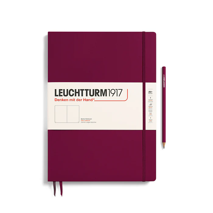 Leuchtturm1917 - Master Slim Notebook - A4+ - Hardcover - Port Red