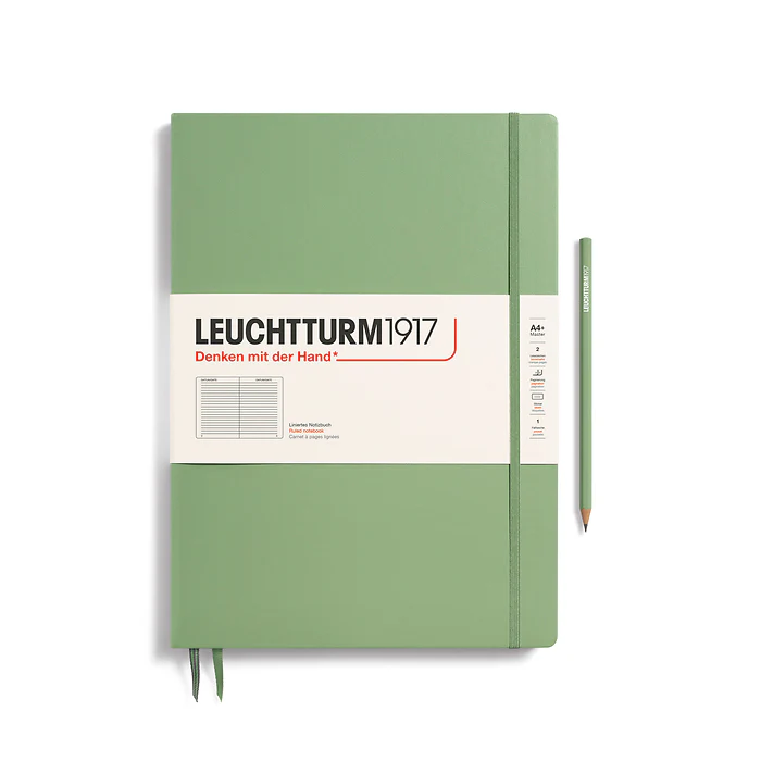 Leuchtturm1917 - Master Slim Notebook - A4+ - Hardcover - Sage