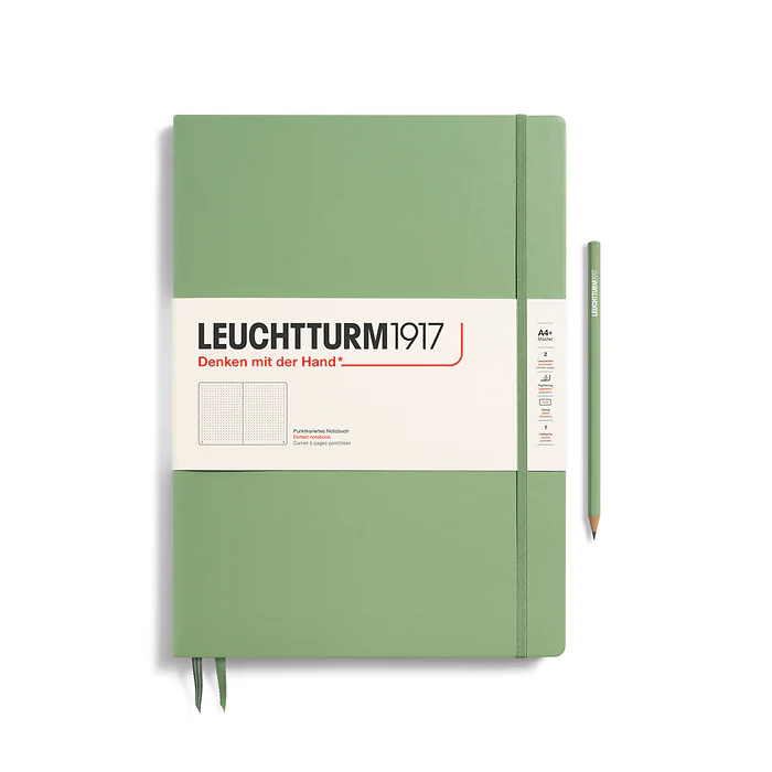 Leuchtturm1917 - Master Slim Notebook - A4+ - Hardcover - Sage - Image 2