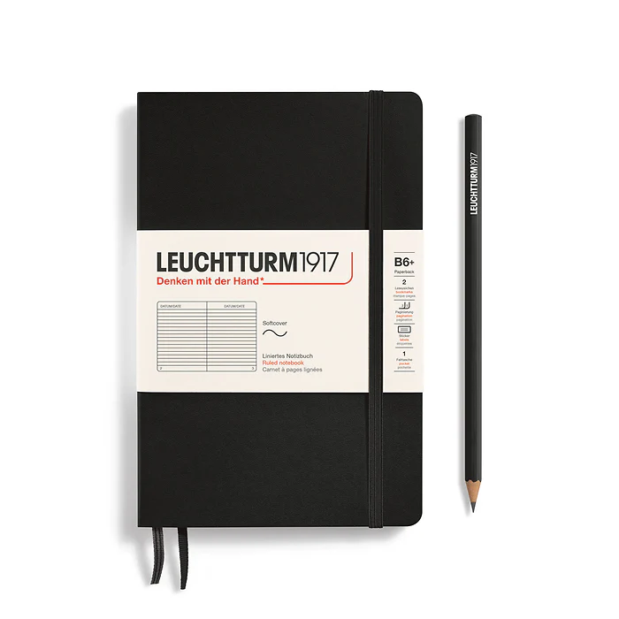 Leuchtturm1917 - Paperback Notebook - B6+ - Hardcover - Black - Image 4