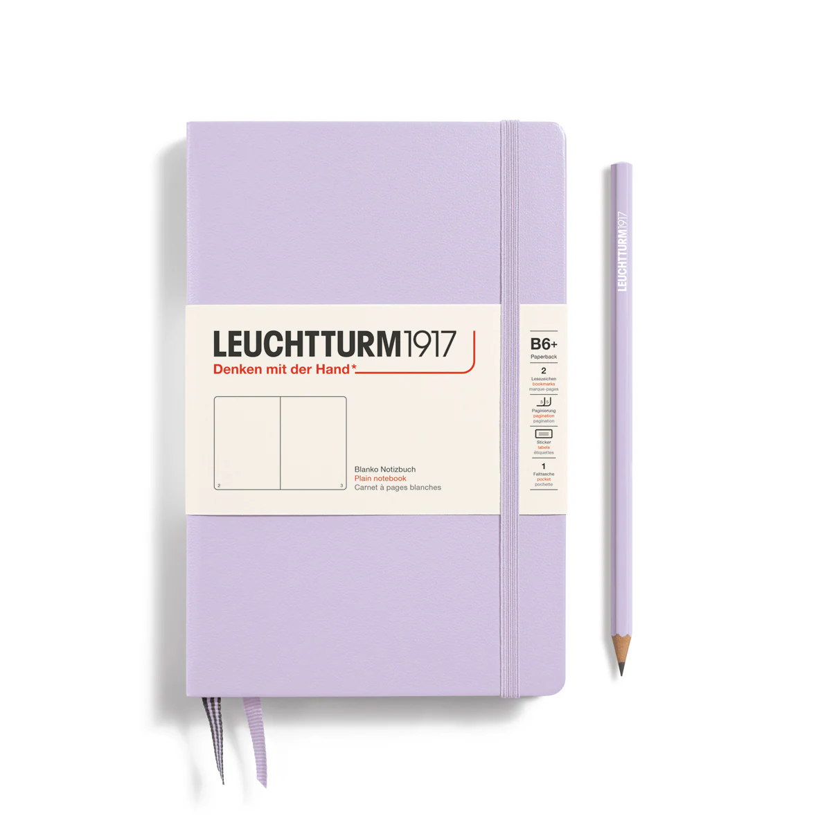 Leuchtturm1917 - Paperback Notebook - B6+ - Hardcover - Lilac - Image 2