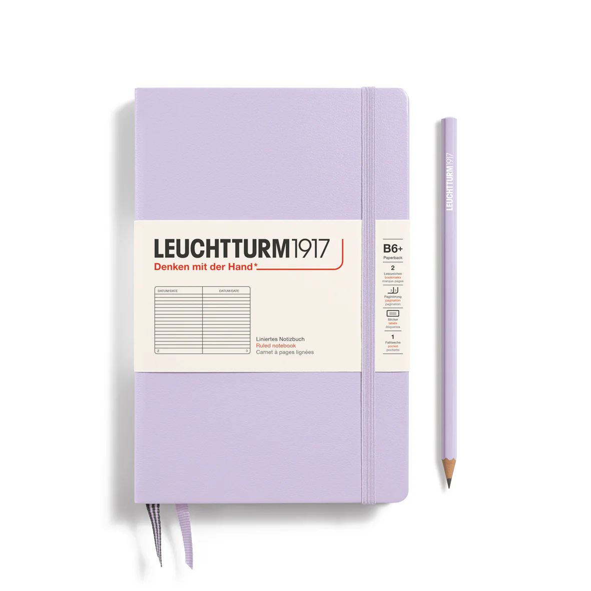 Leuchtturm1917 - Paperback Notebook - B6+ - Hardcover - Lilac - Image 3