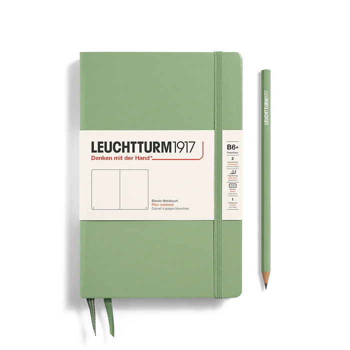 Leuchtturm1917 - Paperback Notebook - B6+ - Hardcover - Sage - Image 3