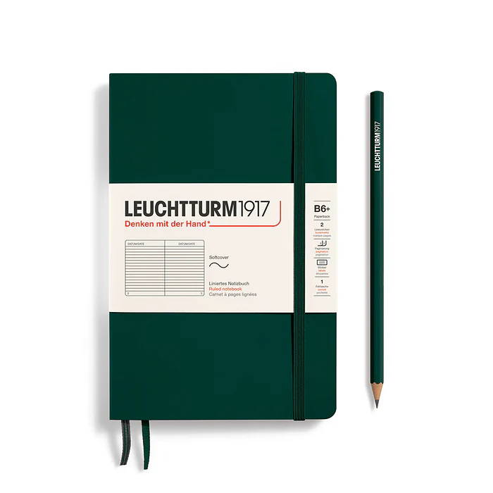 Leuchtturm1917 - Paperback Notebook - B6+ - Softcover - Forest Green - Image 2