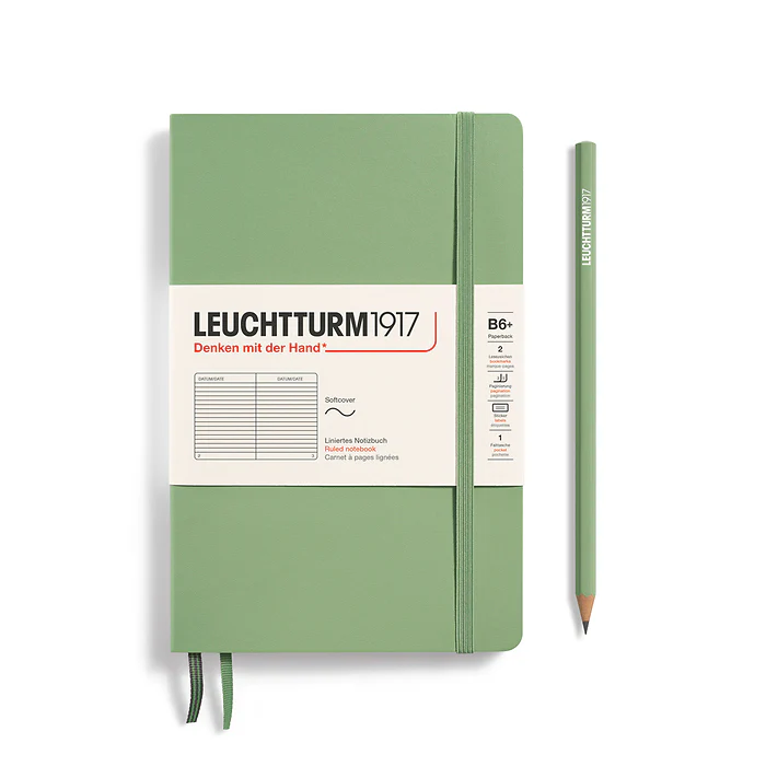 Leuchtturm1917 - Paperback Notebook - B6+ - Softcover - Sage - Image 2