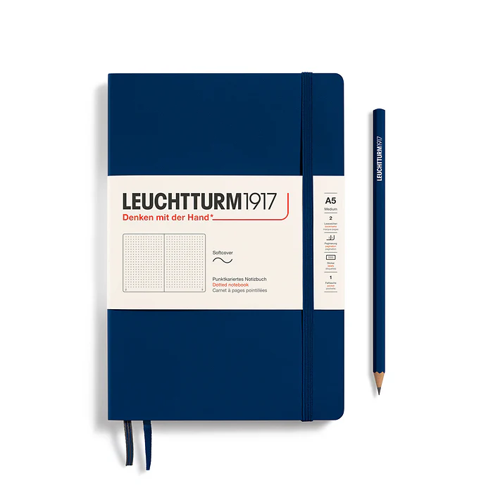Leuchtturm1917 - Notebook Medium - A5 - Softcover - Navy
