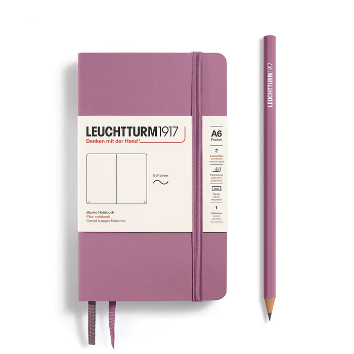 Leuchtturm1917 - Pocket Notebook - A6 - Softcover - Dusty Rose