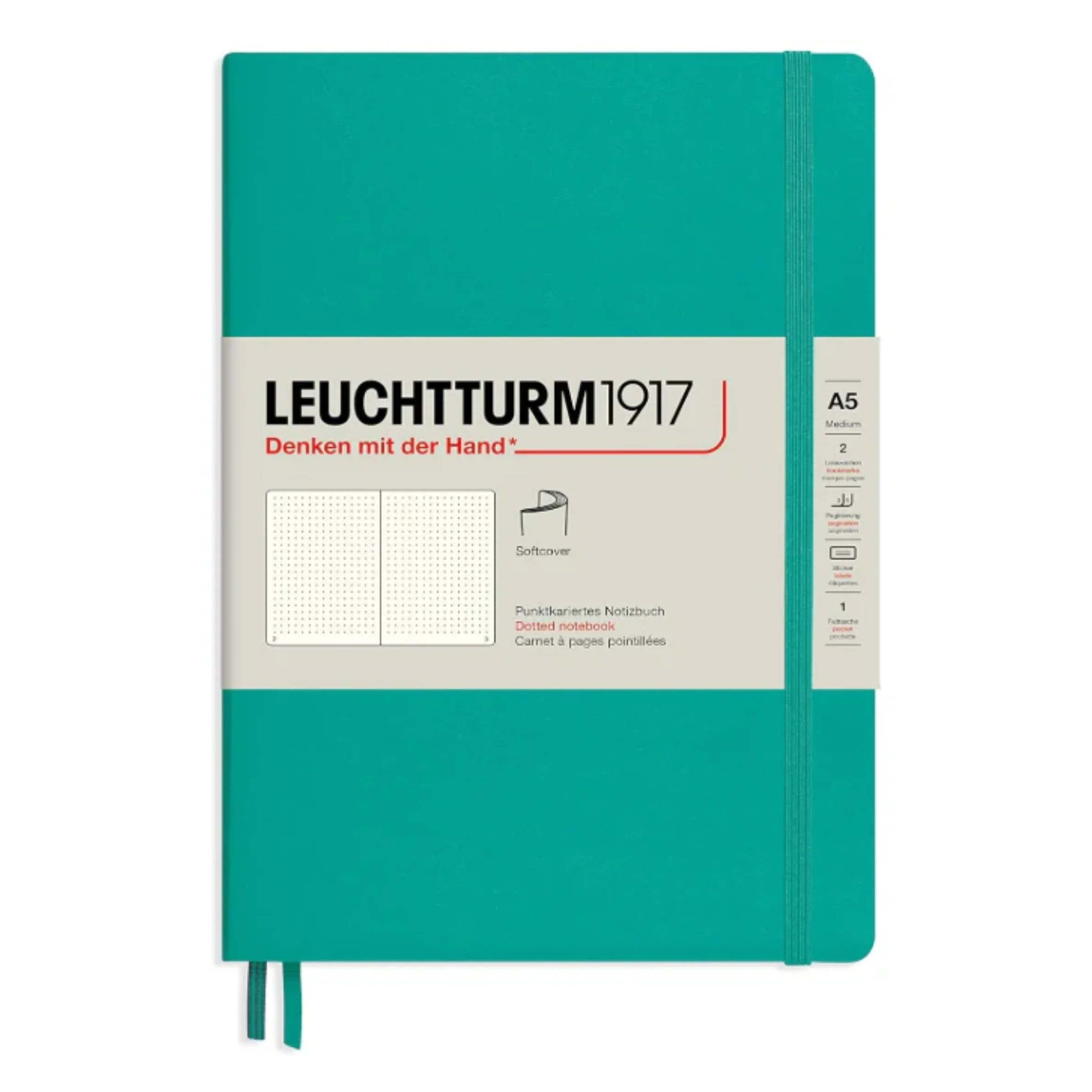 Leuchtturm1917 - Notebook Medium - A5 - Softcover - Emerald