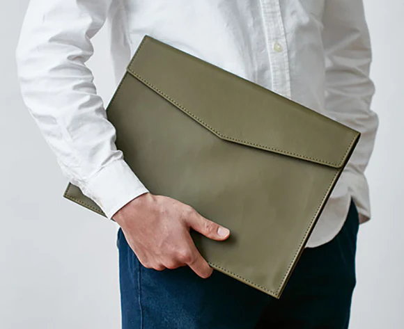 Lezaface U by KING JIM - Document Case, A4 Size - Olive - Image 2