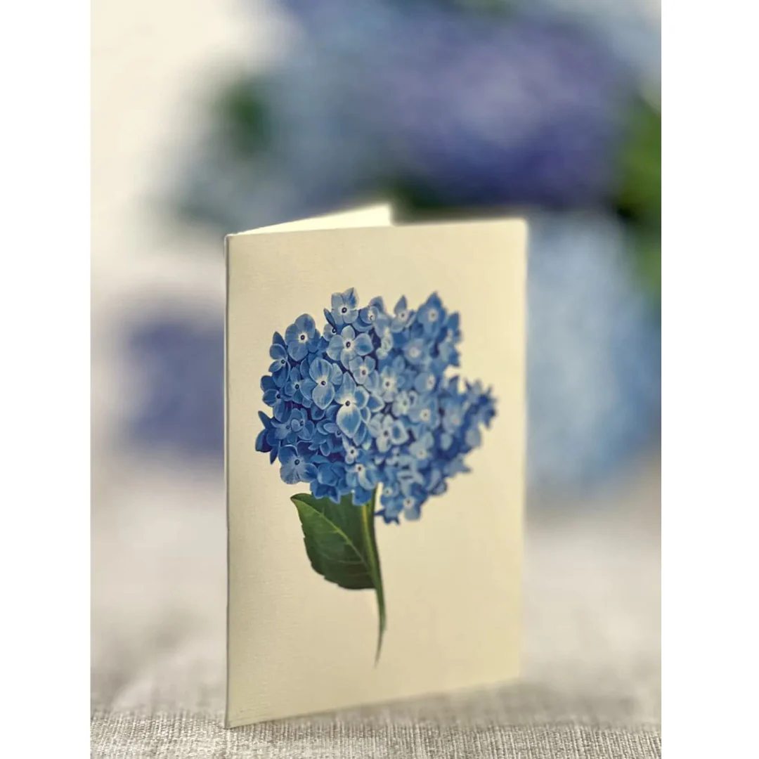 Fresh Cut Paper - Life Sized Pop-Up Flower Bouquet with Note Card - Nantucket Hydrangeas - Image 3